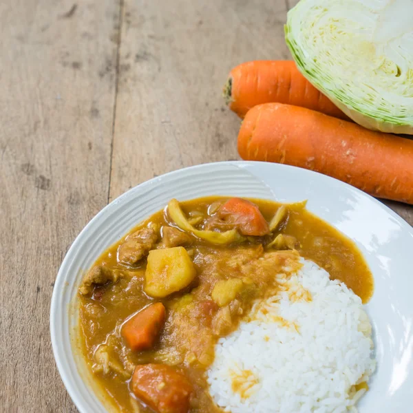 Fläsk i currysås — Stockfoto