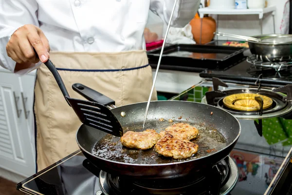 Pork burger — Stock Photo, Image