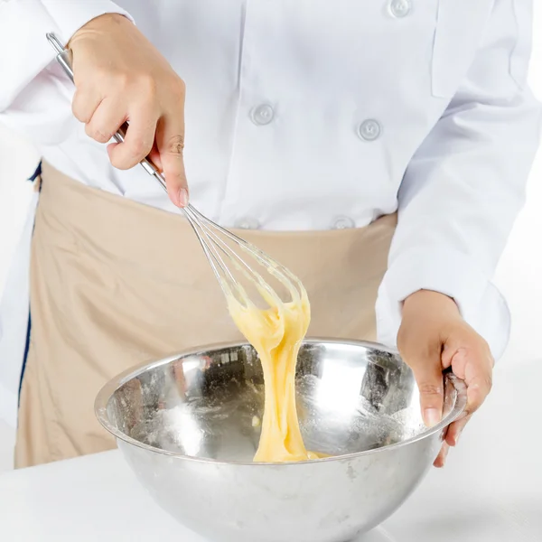 Bananenkuchen backen — Stockfoto