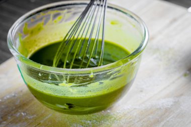 Yumurta, un, yeşil çay