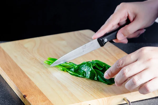 Chef-kok Chinees boerenkool — Stockfoto