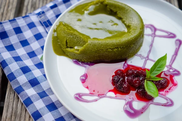 Bolo de chá verde — Fotografia de Stock