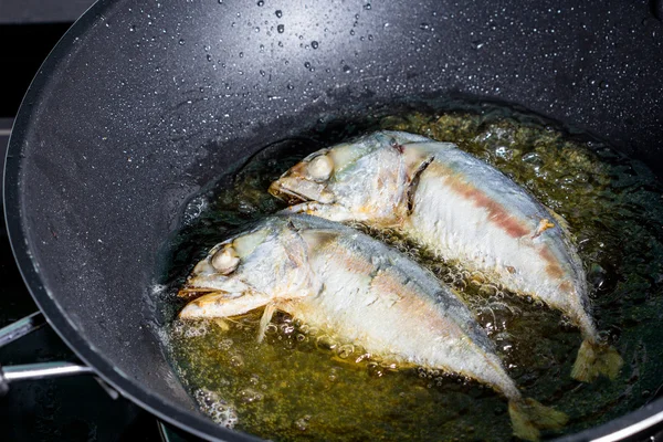 Panela de sarda frita — Fotografia de Stock