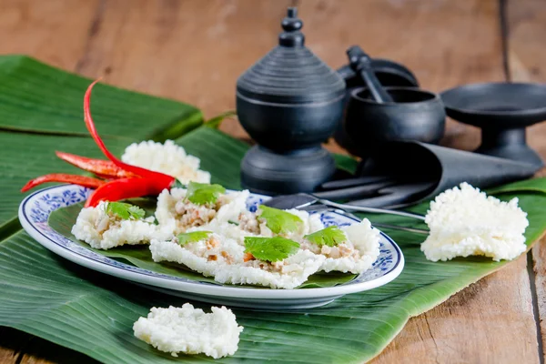 Тайский рисовый крекер — стоковое фото
