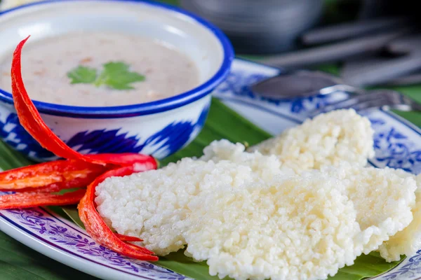 Thajské rýže cracker — Stock fotografie