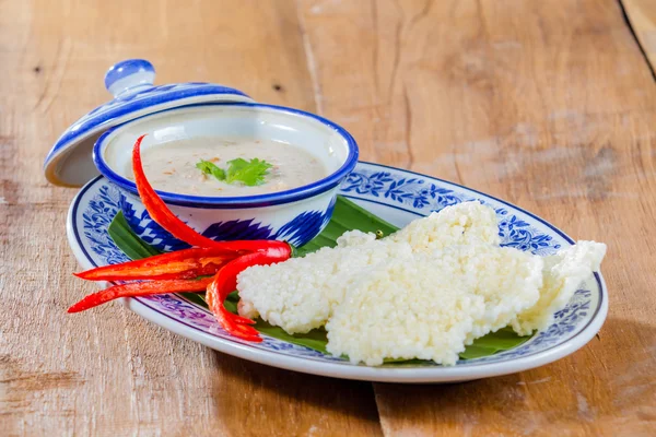 Thai ris kracker — Stockfoto