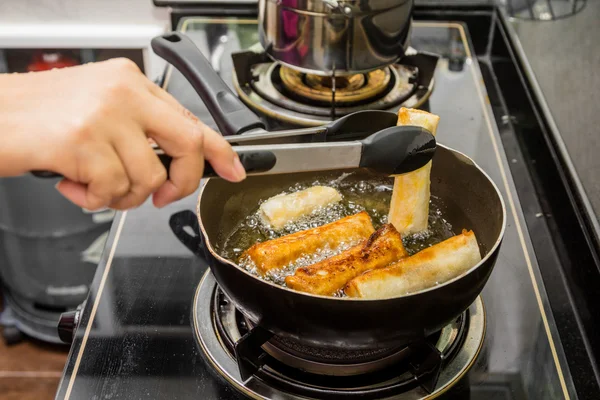 Rollos fritos de pollo —  Fotos de Stock