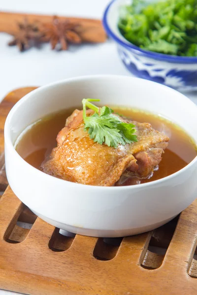 Kyckling soppa örter — Stockfoto