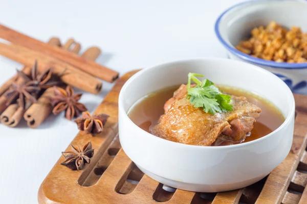 Sopa de pollo hierbas — Foto de Stock