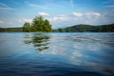 Bavyera günbatımı manzara