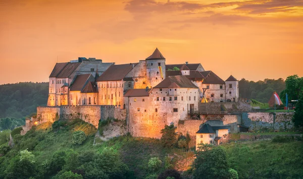 Burg Burghausen bei Nacht — Stok Foto