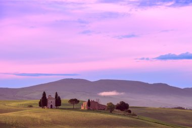 Yumuşak gündoğumu Tuscany