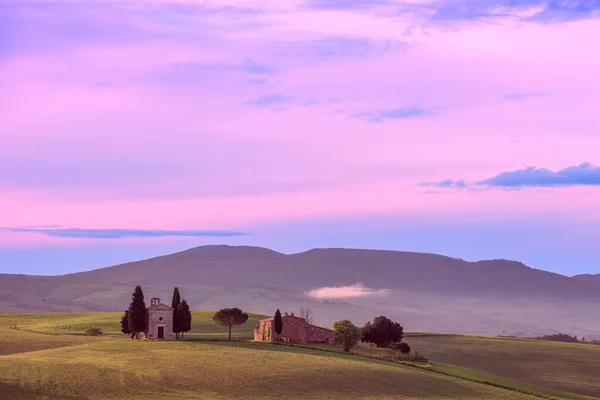 Zachte zonsopgang Tuscany — Stockfoto