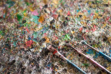 Fırça, boya, sanatsal.