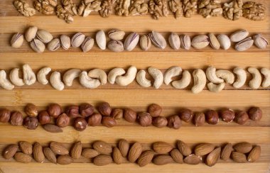 almendras, nueces y avellanas