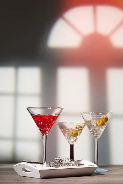 Cocktails At House Party — Stock Photo, Image