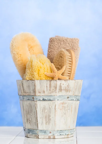 Spa Items In Tub — Stock Photo, Image