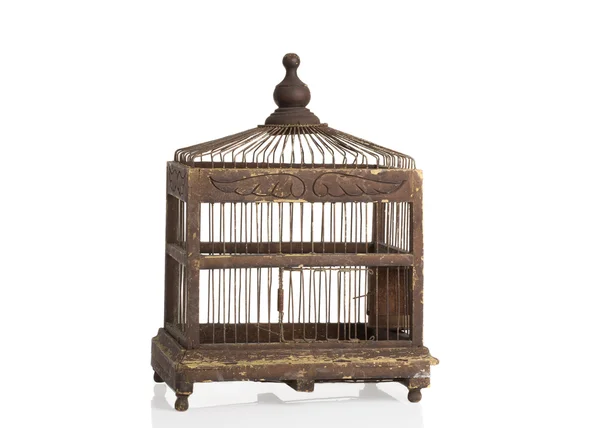 Edwardian Birdcage On White Background — Stock Photo, Image