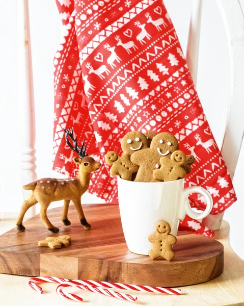 Pão de gengibre no Natal — Fotografia de Stock