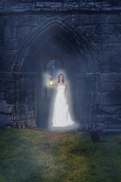 Ghost At The Abbey — Stock Photo, Image