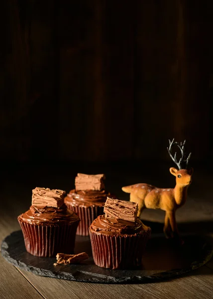 Kerstmis cupcakes — Stockfoto