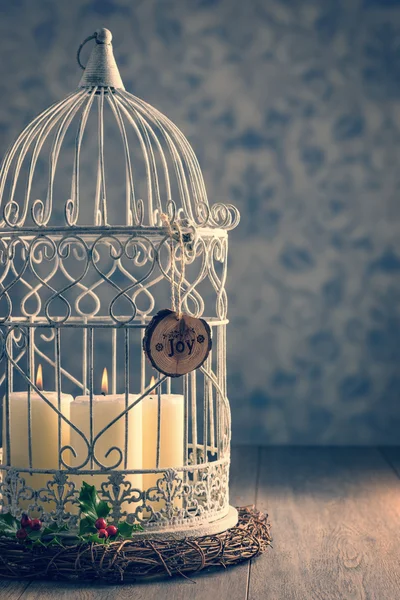 Birdcage Candles — Stock Photo, Image