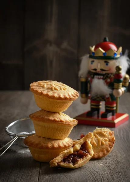 Festive Mince Pies — Fotografie, imagine de stoc