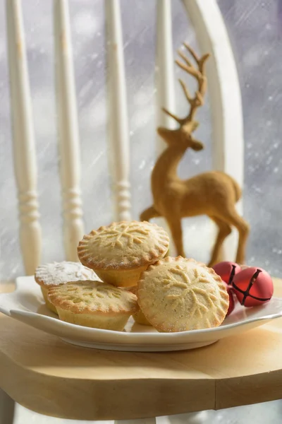 Plate Of Mince Pies — Stock Photo, Image