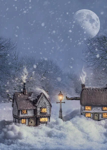 Winter Cottages — Stock Photo, Image