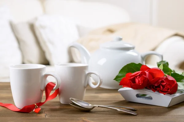 Valentines Day Tea — Stock Photo, Image