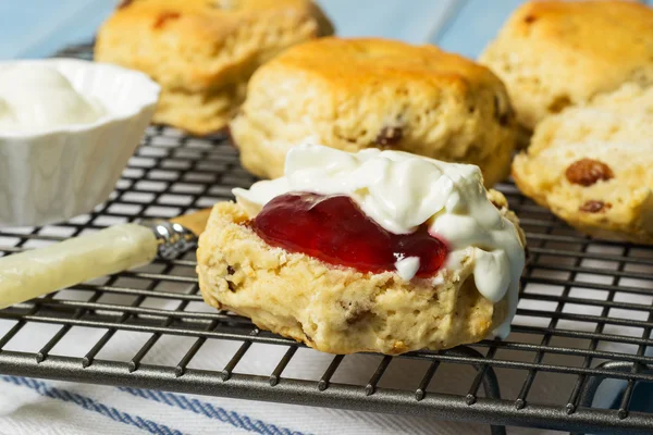 Nærbillede af scones - Stock-foto