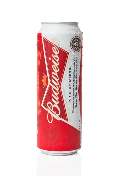 Can of Budweiser Beer — Stock Photo, Image