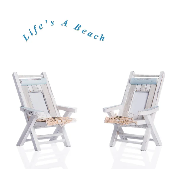 Two Deck Chairs — Stock Photo, Image