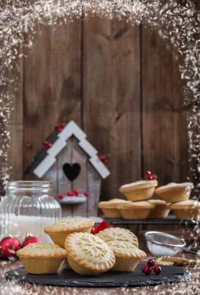 Festlig köttfärs pajer — Stockfoto