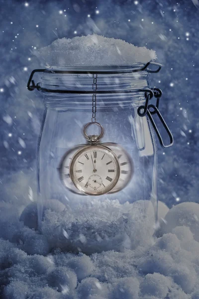 Pocket Watch At Midnight — Stock Photo, Image