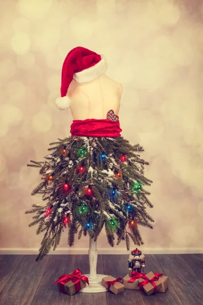 Feestelijke kerst Mannequin — Stockfoto