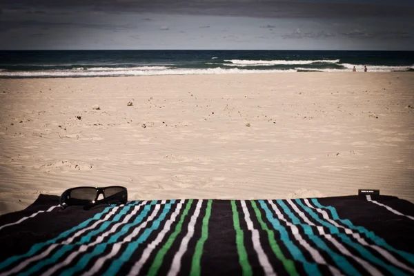 Vista sobre la playa Imágenes de stock libres de derechos