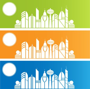 Renkli kentin - vektör