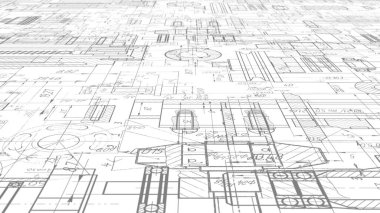 Teknik çizim. Makine Mühendisliği geçmişi. Teknoloji Sancağı.