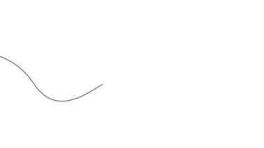 USB veri kablosu bir çizgi çizimi. Teknolojik kavram. Bilgisayar kablosu. Video.