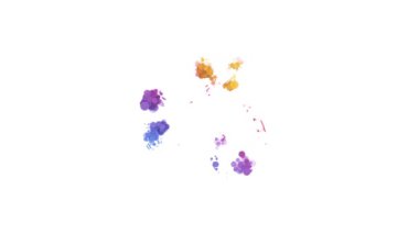 Spor bisikleti. Beyaz arka planda bisiklet. Parçacıklara ayrışma etkisi..