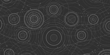 Teknolojik siyah arka plan. Teknik vites çizimi. Okul fiziği. Mühendislik Teknoloji Projesi. Endüstriyel mekanik. Vektör illüstrasyonu.