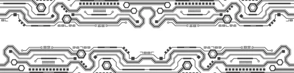 Tecnología Fondo Blanco Fondo Técnico Del Futuro Chip Electrónica Tecnología — Archivo Imágenes Vectoriales