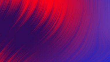 Çizgilerle soyut kırmızı arkaplan. Kırmızı ve mavi sıvı dalga. Renkli gradyan 3D çizim.