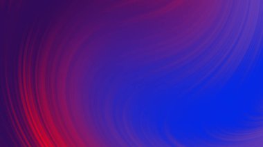 Renkli eğim. Kırmızı ve mavi sıvı dalga. 3D çizgili soyut kırmızı arkaplan..