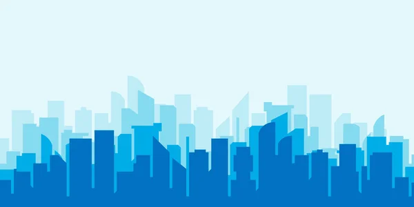 抽象的な都市風景高層ビル 建物の図面ベクトルイラスト — ストックベクタ