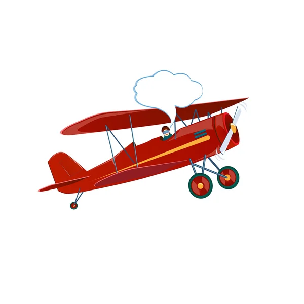 Avion hilarant - vecteur — Image vectorielle