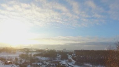 Kış şehir panoraması
