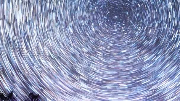 Звезды рисуют линии — стоковое видео