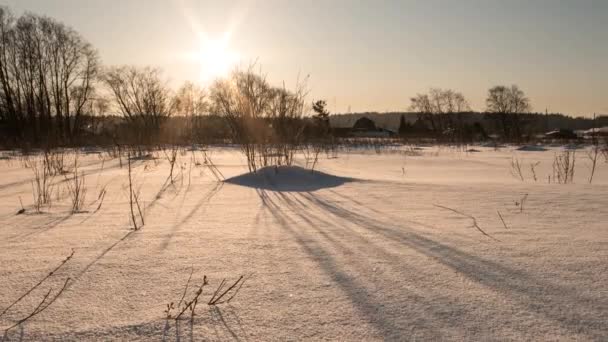 겨울 마을, 산업 분야. — 비디오